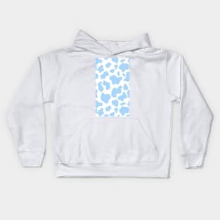 Blue Cow pattern Kids Hoodie